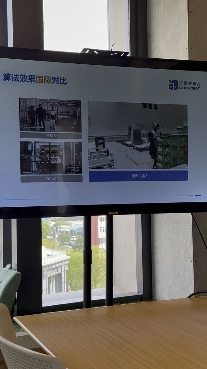 Слайд Leju Robot со сравнением алгоритмов разных компаний